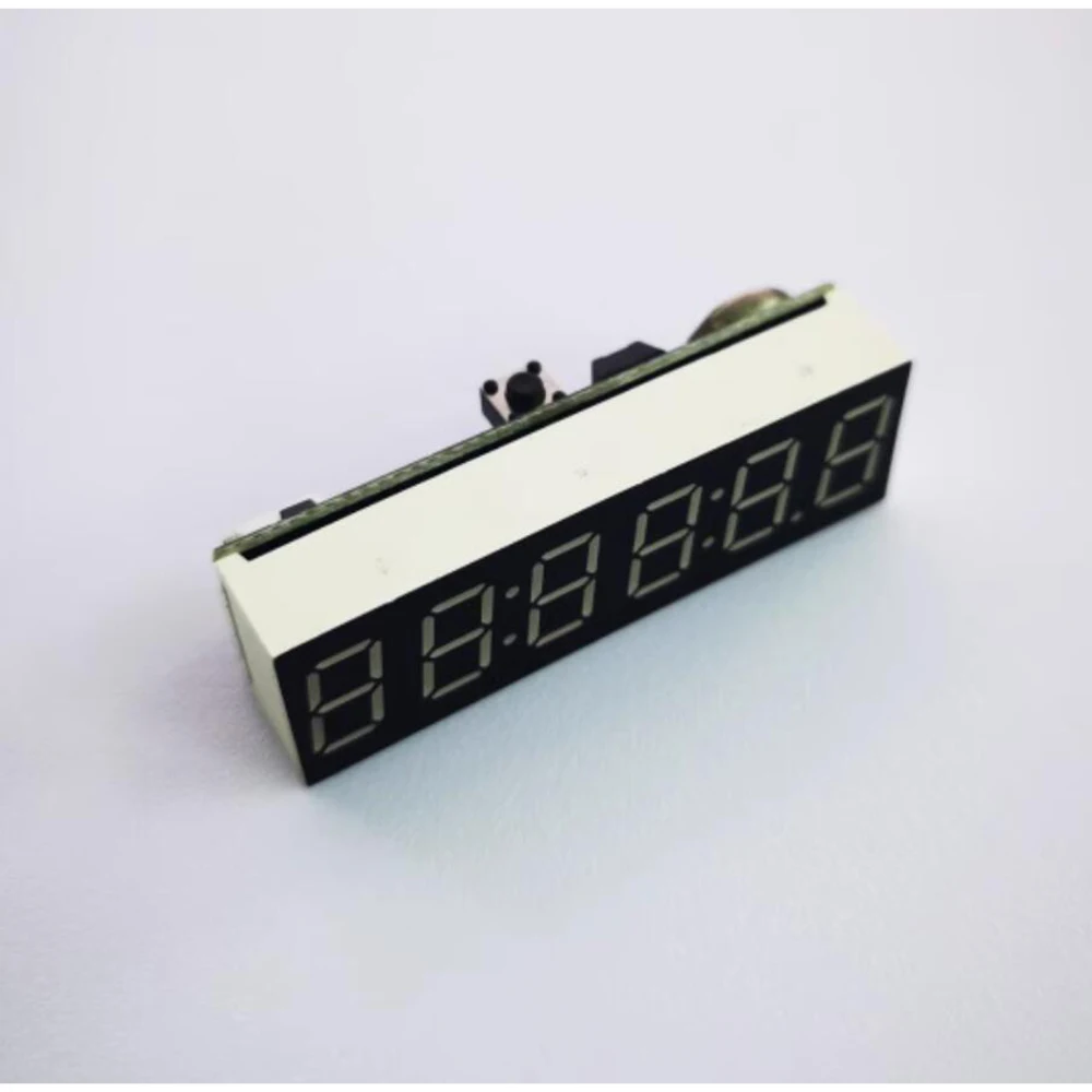 Compact LED Digital Clock with Second Display and Adjustable Brightness