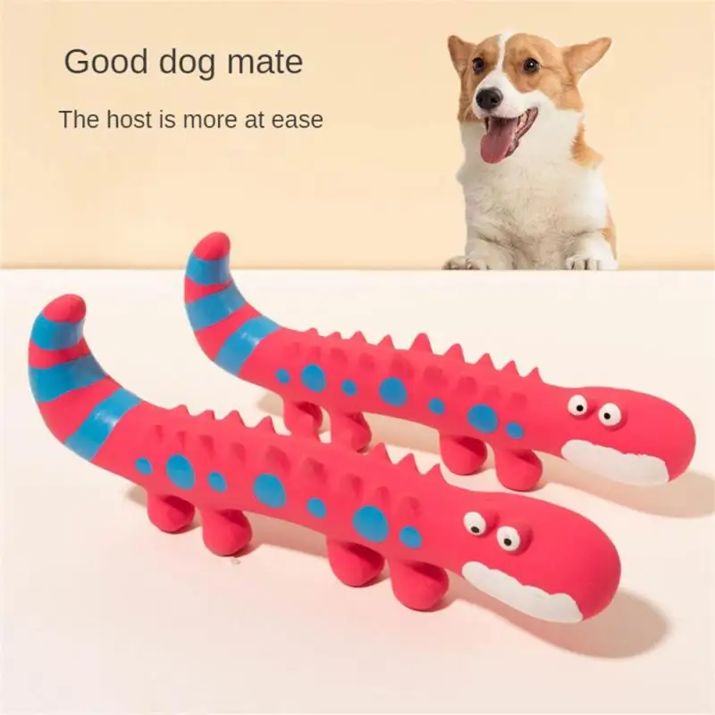 

Latex Lizard Safe Rugged Easy To Carry Small And Cute Green Security Pet Supplies Vocal Pet Lovely Molar Teeth Cleaning Flexible