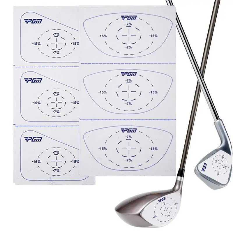 

6 Stickers Left Right Handed Golf Impact Tape Iron Golfer Labels Oversized Swing Training Ball Hitting Refill Tool Training Aid