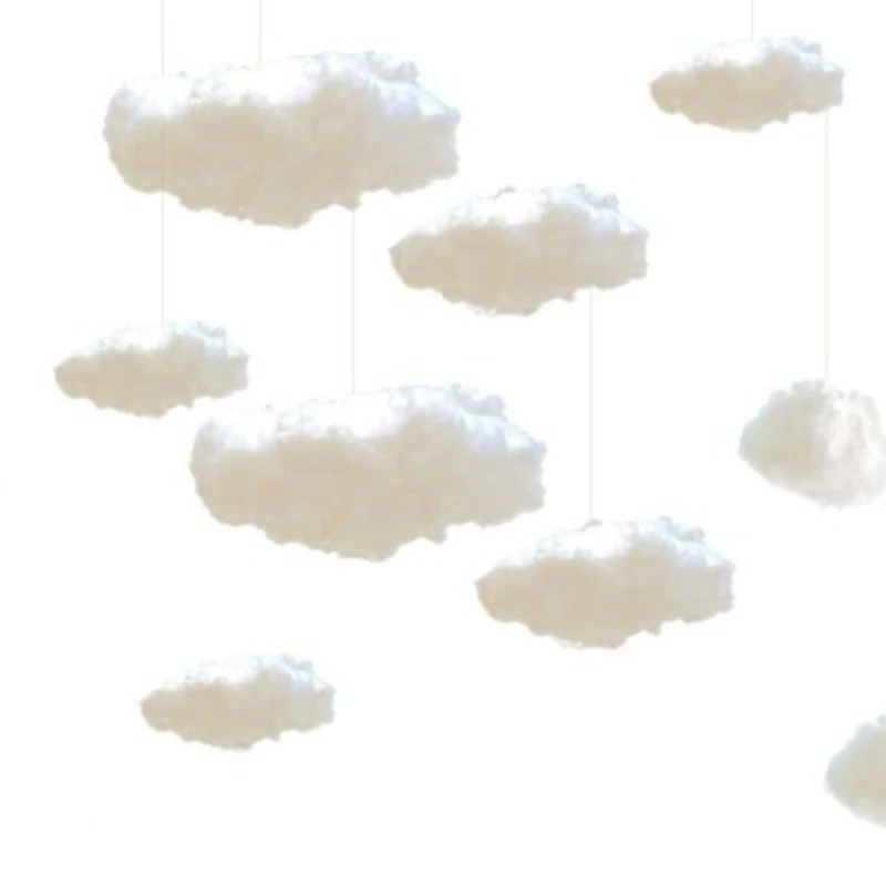 4 Pcs Simulated Cotton Cloud Photo Ornament Baby Shower Party Clould  Ceiling Clouds Bedroom Fake Wedding Kid Decor 3d - AliExpress