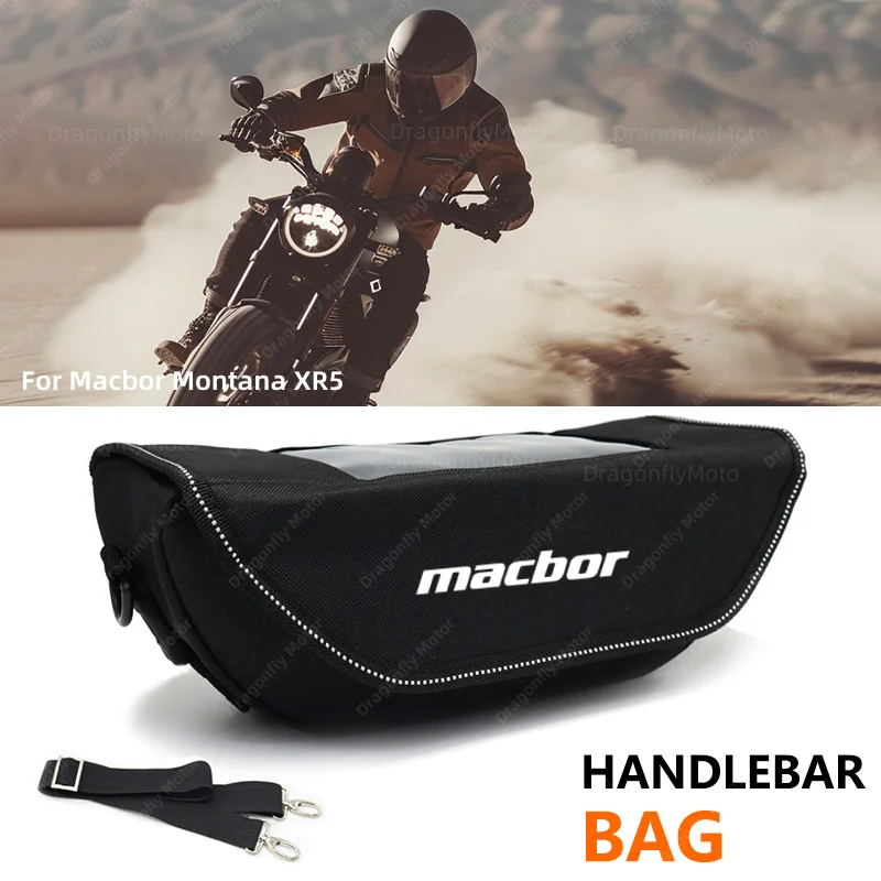 For Macbor Montana XR5 Motorcycle Handlebar bag waterproof handlebar travel navigation bag
