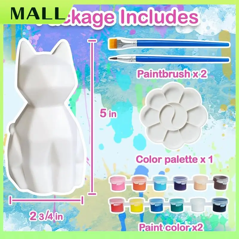 MALL 나만의 고양이 라이트 키트 페인팅 키트 미술 용품에 적합한 예술과 공예 생일 선물