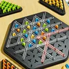 Chain Triangle Chess Game Triggle Rubber Band Game Educational Interactive Game Battle Set For Family Party Gift 3