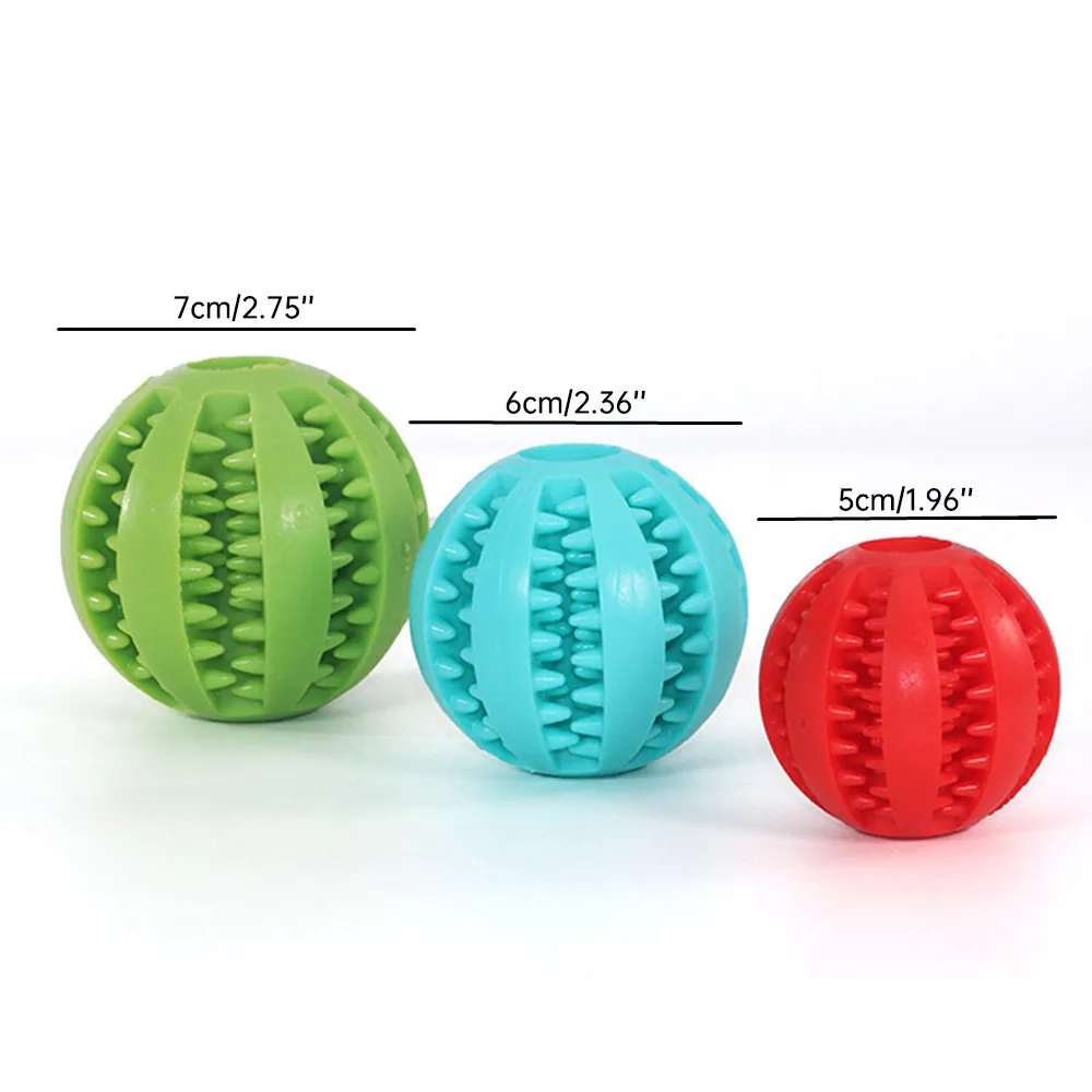 Interactive Silicone Chew Ball - Bite-Resistant Tooth Cleaning Toy
