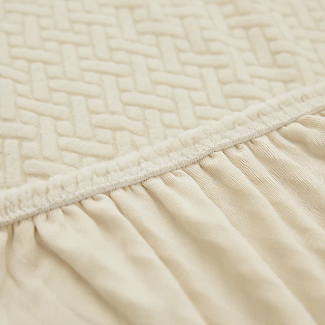 LEVIVEl Copridivano Elastico Jacquard Poltrona Geometrica Copridivano per Divano Lavorato a Maglia Protezione per Sedia per Soggiorno a Forma di L 5