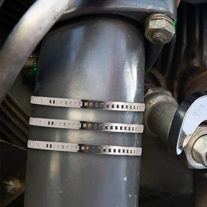 For Axle CV Joint Boot Clamps Kits Stainless Steel Driveshaft CV Boot Clamps Adjustable 25-50mm 50-120mm Car Accessories