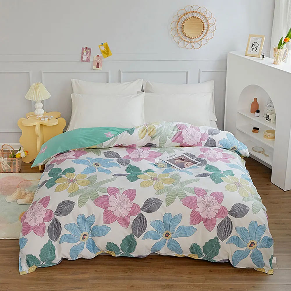 Svetanya 1 Piece Duvet Cover With Zipper 100 Cotton Quilt Comforter