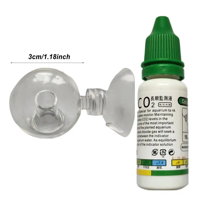 Aquarium CO2 Indicator Solution Fish Tank Long-Term Monitor CO2 Test PH Liquid Used with Drop Checker For Aquatic Plants co2 indicator solution