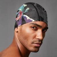 Unisex Chinese Style Swimming Cap Hats Accessories For Man Women Kids Youngs Waterproof Fishtail 2