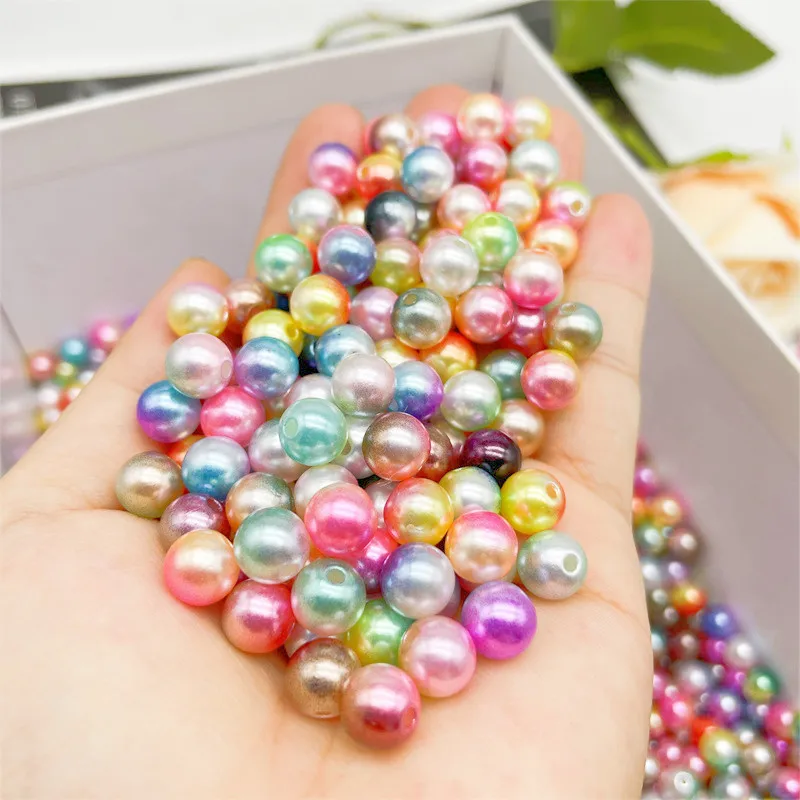 Cheap Gradient Mermaid Pearls Beads Multi Size Imitation Pearl