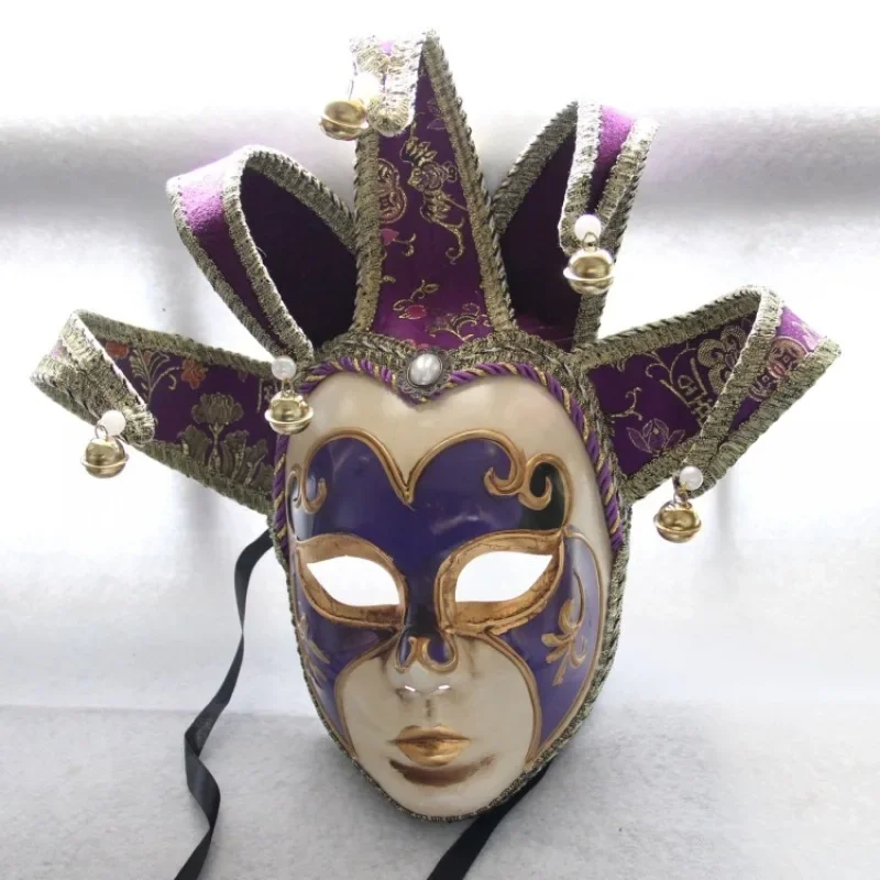 Festivals Party Venice Italy Full Face Bells Retro Mask