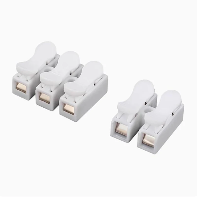26/55 Stück LED-Lichtkabel-Federverbinder, Zwei-Press-Docking CH2 Schnellverbinder, Kabelklemme, Anschlussklemme, Universelle Anschlussdose – Detail 9