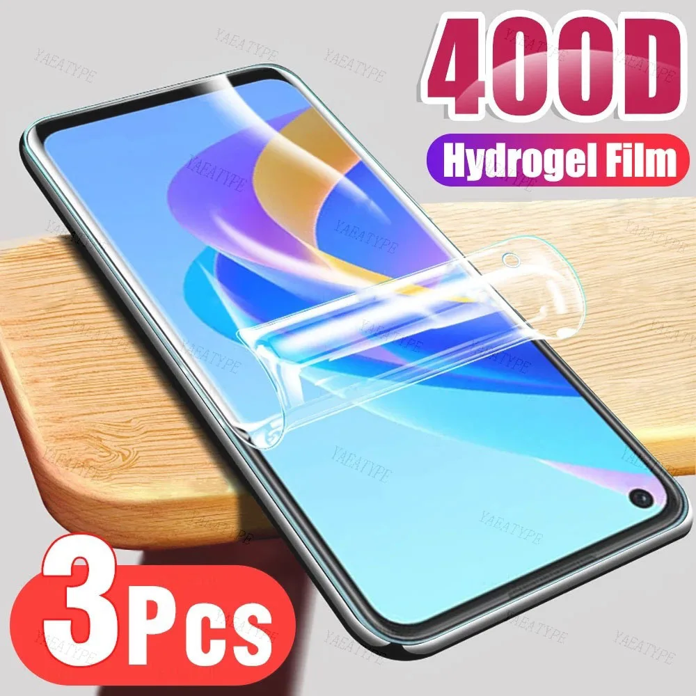 

3Pcs Hydrogel Film For Oppo A98 A97 A96 A95 A94 A78 A77s A77 A76 A74 A56s A58 A57e 4G 5G Full Cover Phone Screen Protectors Film