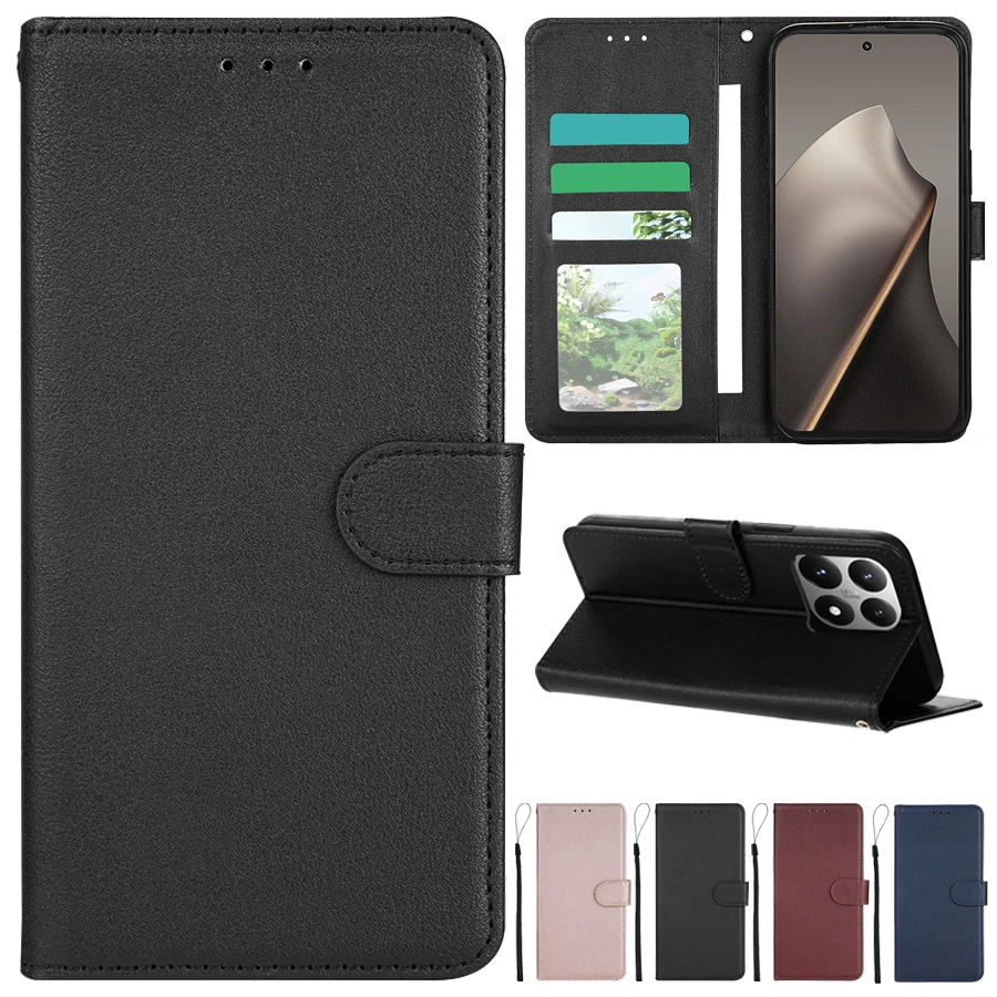 Case PU Leather Flip Cover Butterfly Cat With Wallet Card Slots