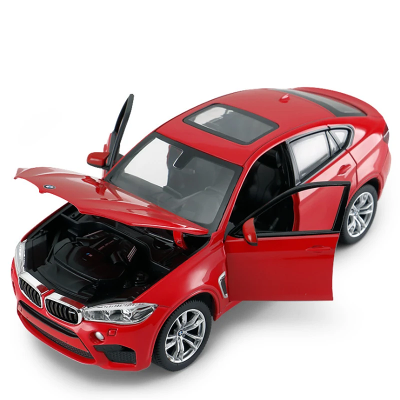 1/24 BMW X6 X6M Coupe SUV Alloy Sports Car Model Diecast Metal Toy Vehicles Car Model High Simulation Collection Childrens Gifts 4