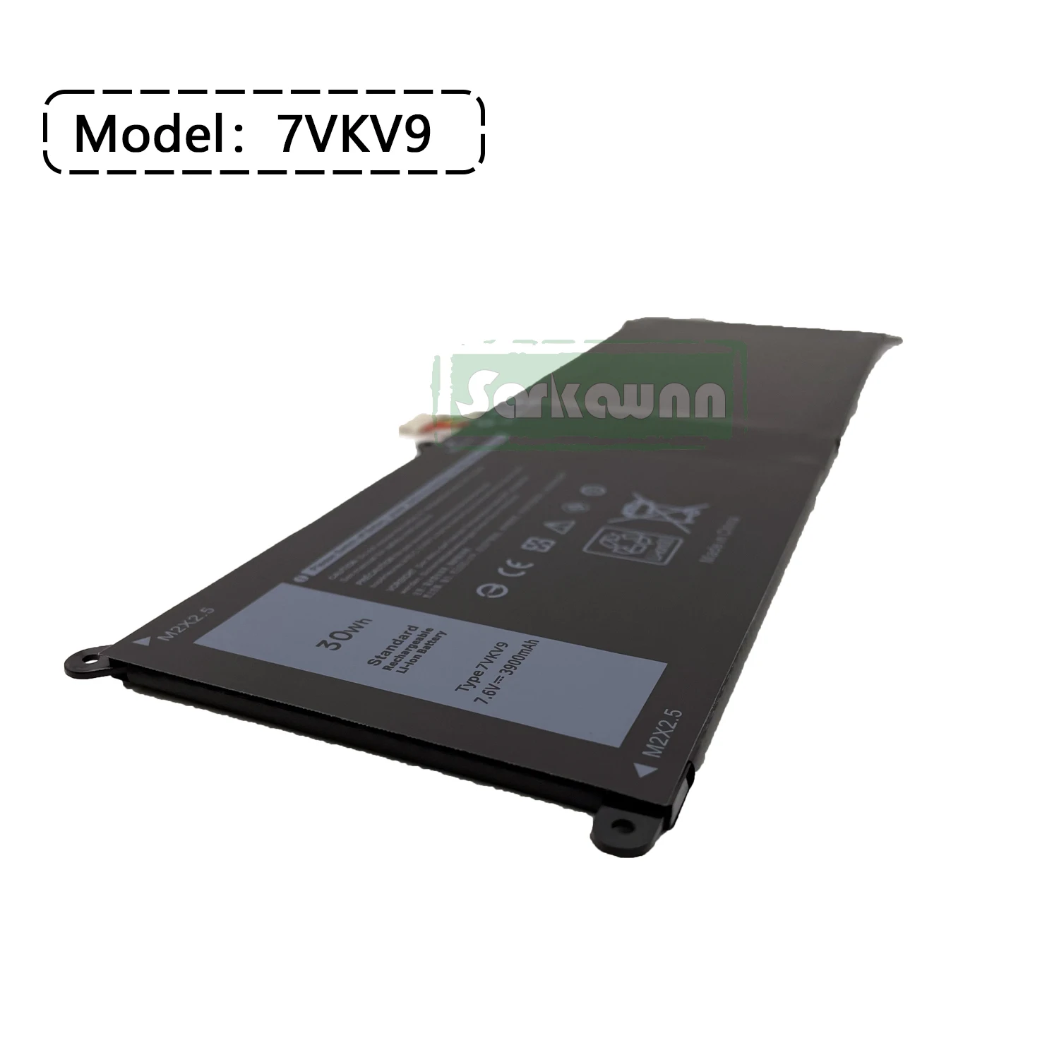 Sarkawnn-bateria Pilhas 3900mah 7vkv9 para a Latitude 12 7275 12 E7275 Xps 12 Xps 12 9250 Xps 12 9250 - Imagem 6