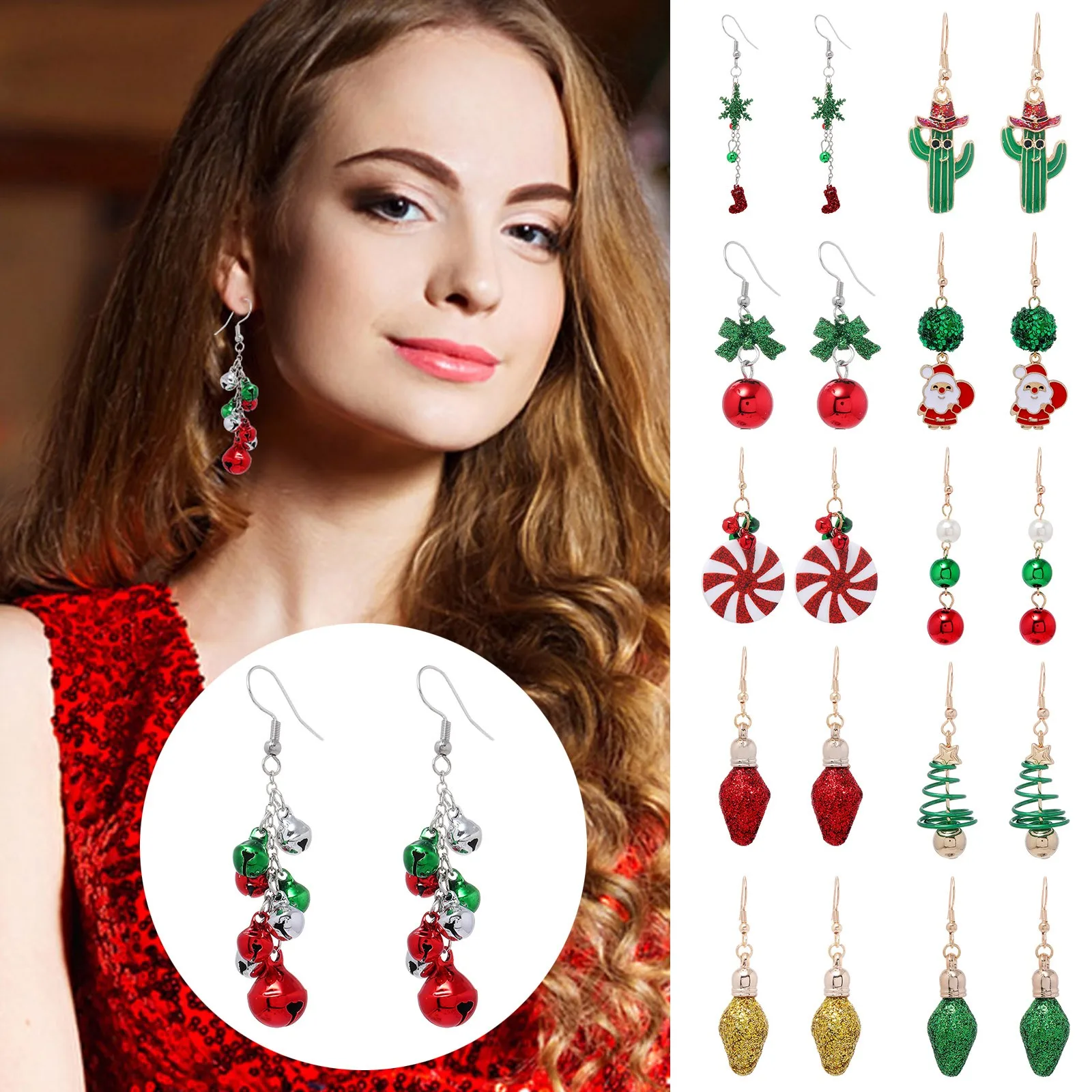 Cute Style Earrings Stainless Steel Christmas Tree Snow Deer Leather Fashion Dangle Earrings For Women New Christmas Gift drop earrings dangle earrings long earrings pendant earrings leather earrings