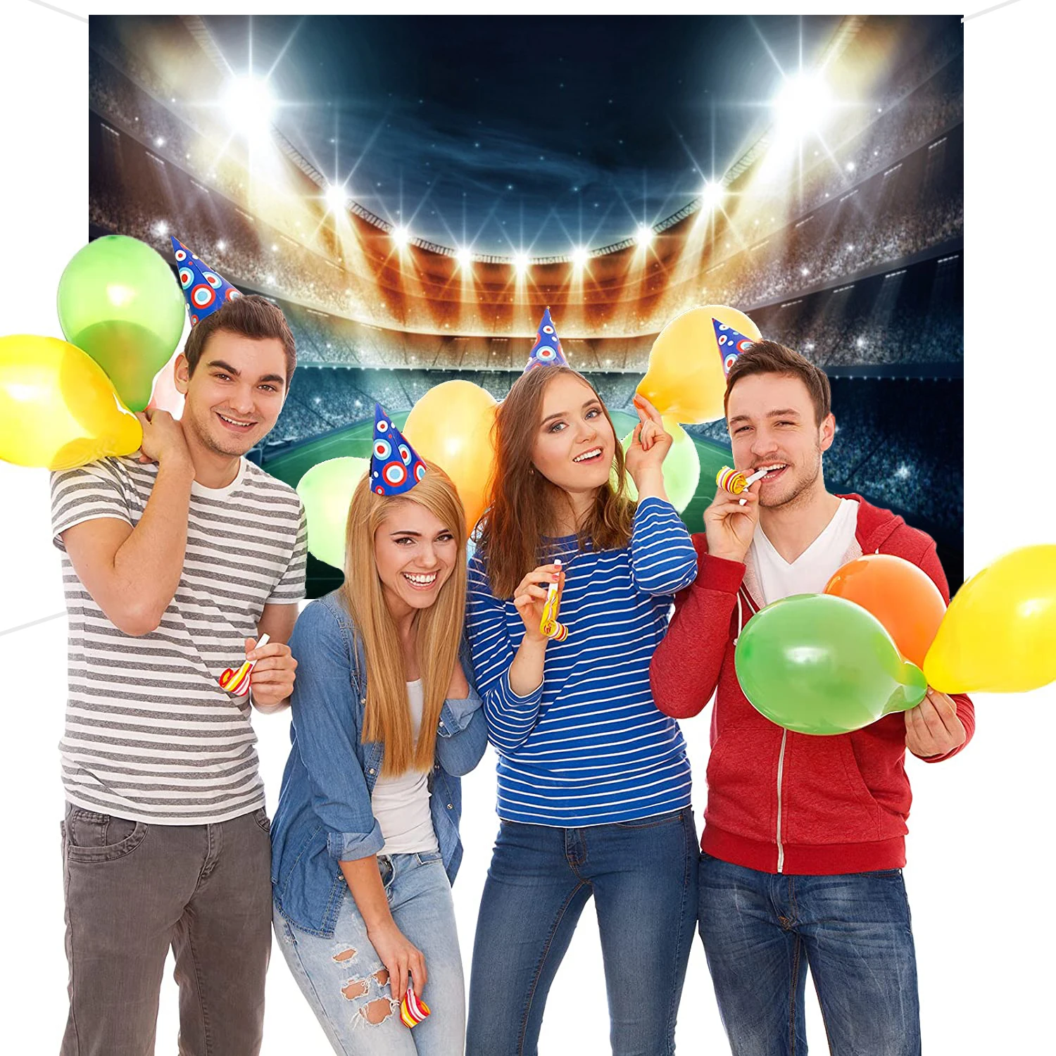 사용자 정의 축구 필드 사진 배경 스포츠 포스터 축구 친교 생일 파티 장식 소년 챔피언 배너 선물