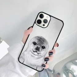 Adorable Baby Seals Phone Case Cover for iPhone 16 Pro (001)
