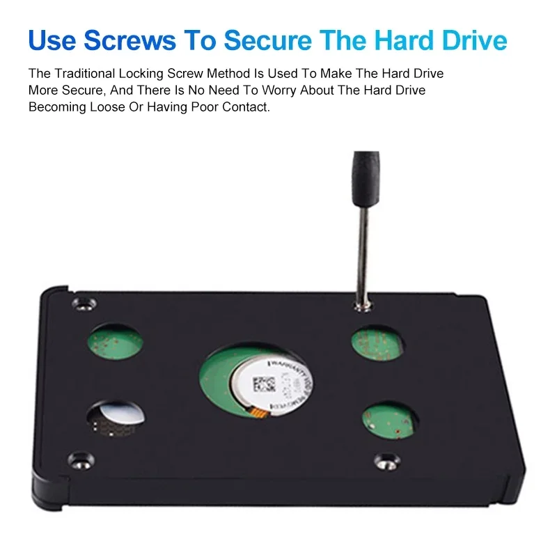 RSHTECH Portable HDD/SSD Enclosure Hard Disk Enclosure with UASP Protocol USB 3.0 2.5 Inch SATA Hard Drive Enclosure