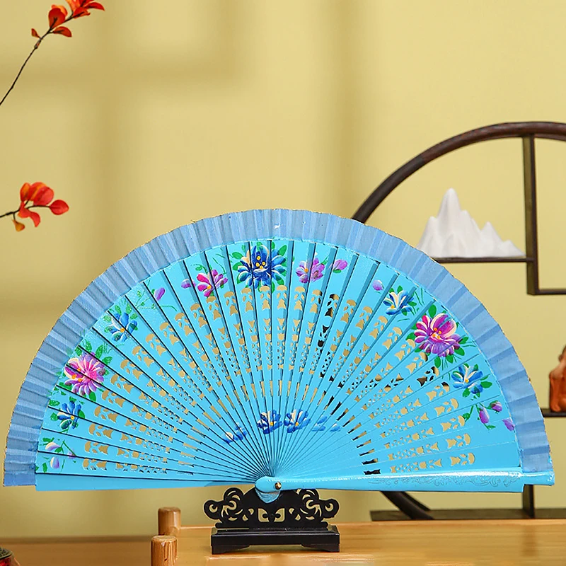 Folding Fan Wood Spanish For Dancing