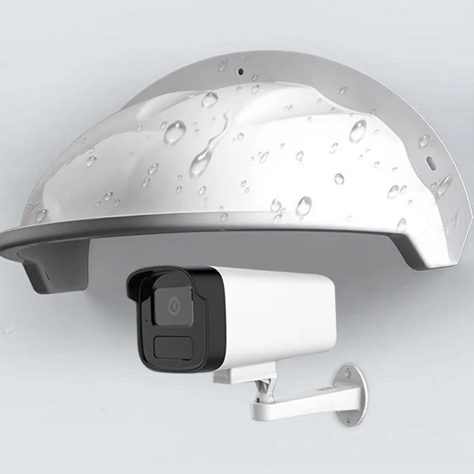 Outdoor Camera Cover Sun Rain Shade Camera Cover Outdoor, CCTV Security Camera Top Shield Nest Outdoor Camera