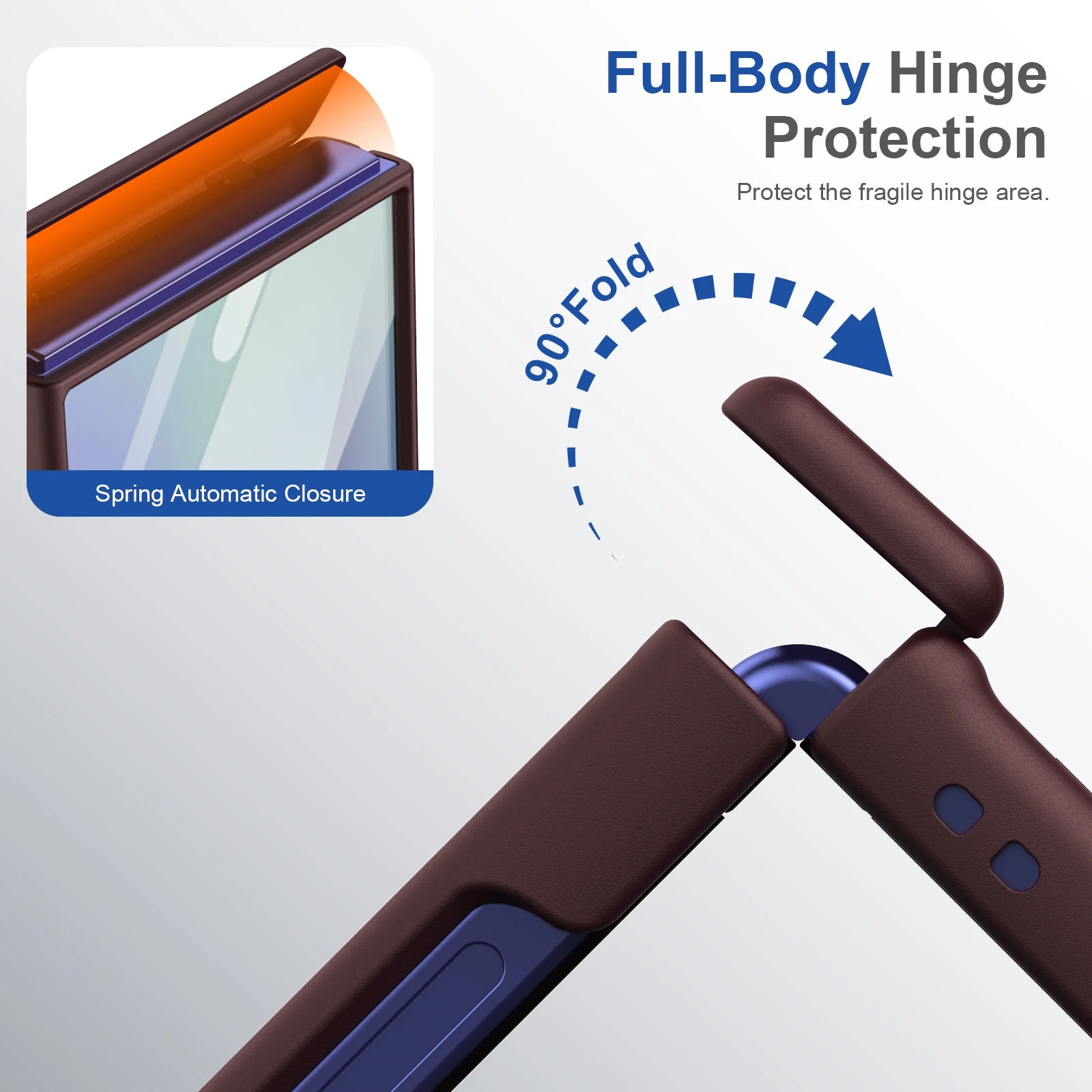 Enhanced Full-Body Magnetic Case with Glass Screen Protector, Shockproof & Drop-Proof Design