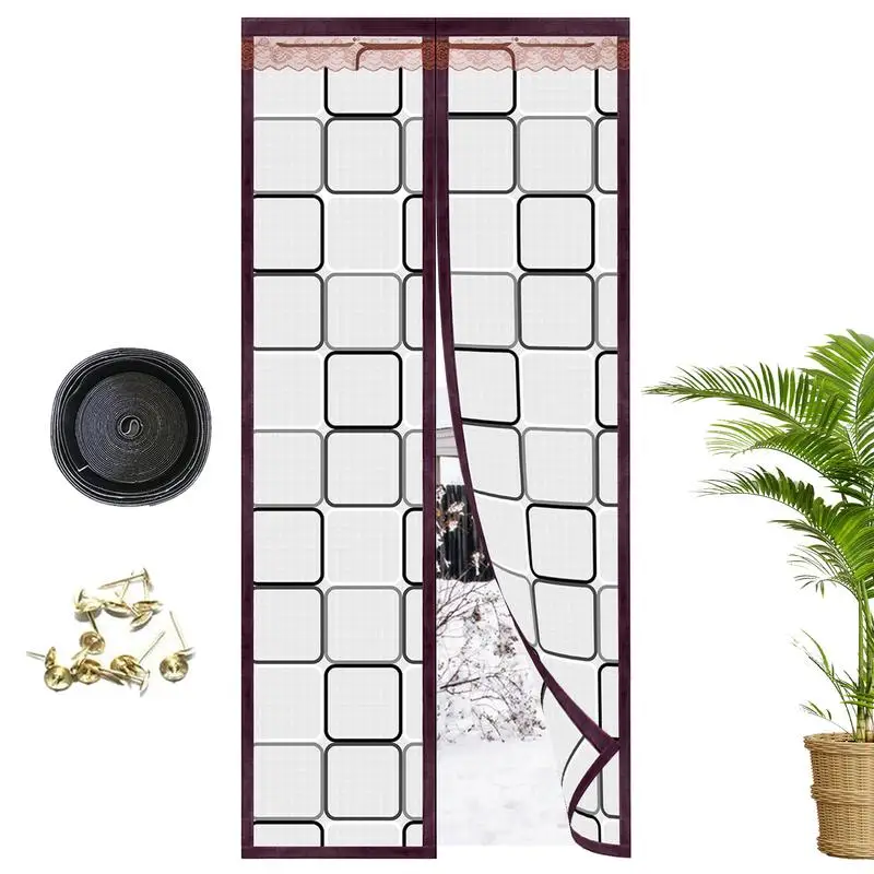 

Insulated Door Covers Transparent Magnetic Screen Door With Insulation Soft Screen Door Cover With No Punching Installation For