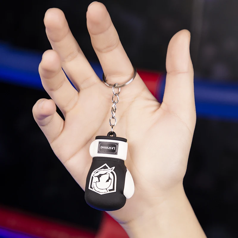 Boxing Glove Key Chain Taekwondo Target Mitt Keychain Key Tag Sport Rings Pendant Cartoon Hanging Charm Distributed Gifts