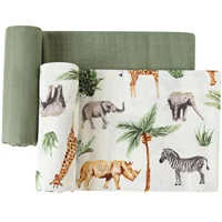 Bamboo Baby Blankets Newborn Muslin Swaddle 120x120 Nursery Blanket Baby Wrap Swaddle Blanket Super Soft 2