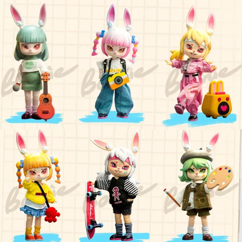 Bonnie Blind Box Mobile Joint Body Rabbit Doll Cute Elf Ob11 1/12 Bjd Character Doll Anime Model Doll Surprise Gift Toy Girls
