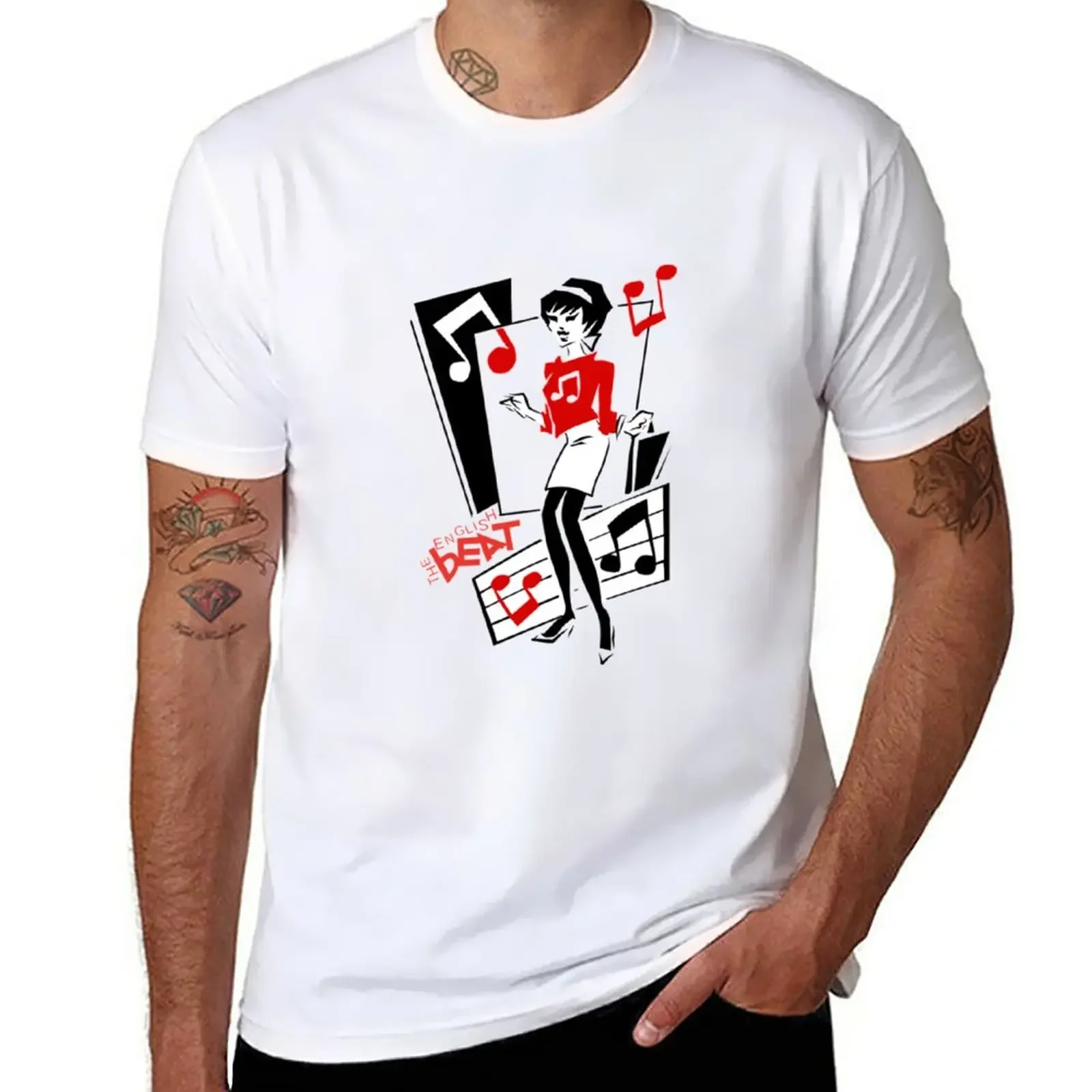 

English beat T-Shirt anime customizeds korean fashion plus size tops mens graphic t-shirts pack