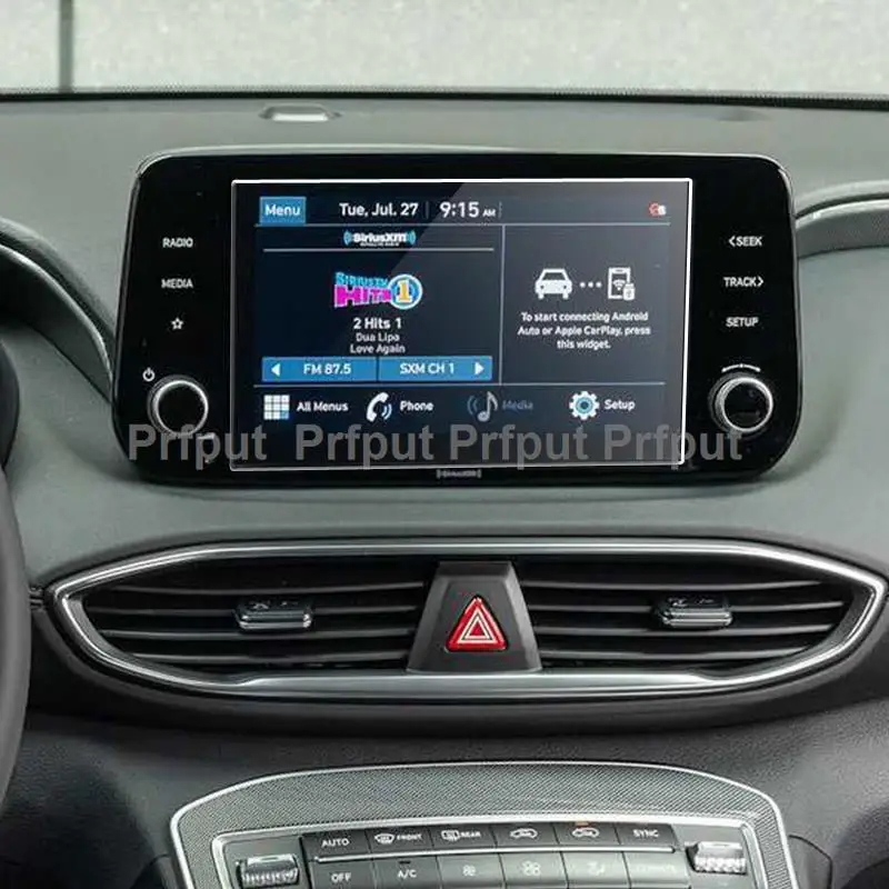 

Tempered glass screen protector film For Hyundai Santa Fe 2022 8 inch Car infotainment radio GPS Navigation