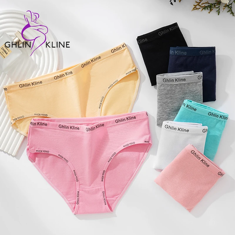 

трусы женские Hot Sale Plus Size Women's Sexy Panties Underwear Underpants Breathable Cotton Crotch Elastic Briefs Lingerie