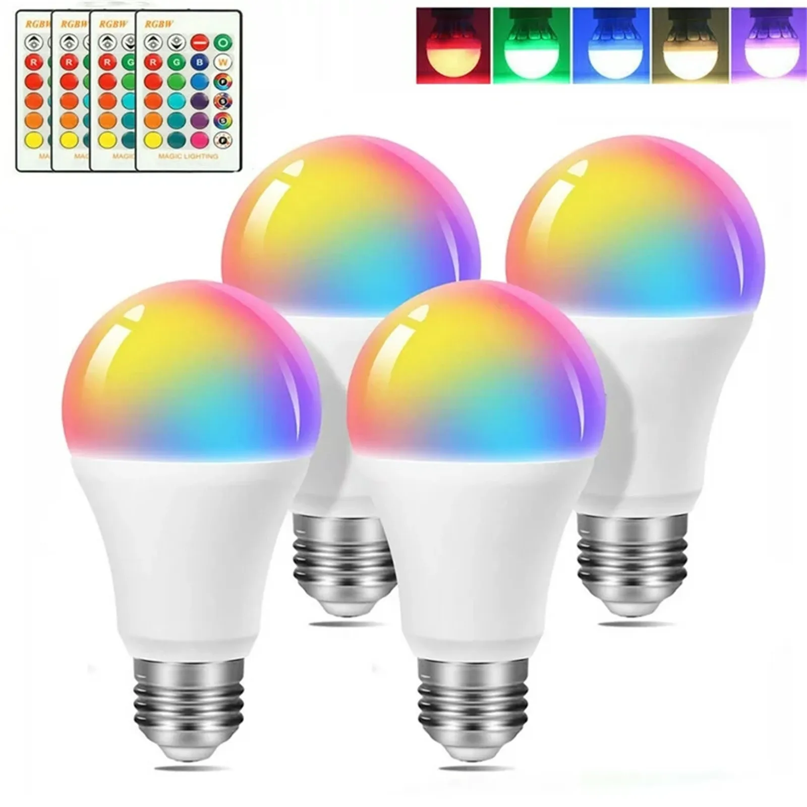 New Changing Lamp Ir Remote Control Dimmable Light Led Lamp Smart Life Light Bulb For Home Decoration