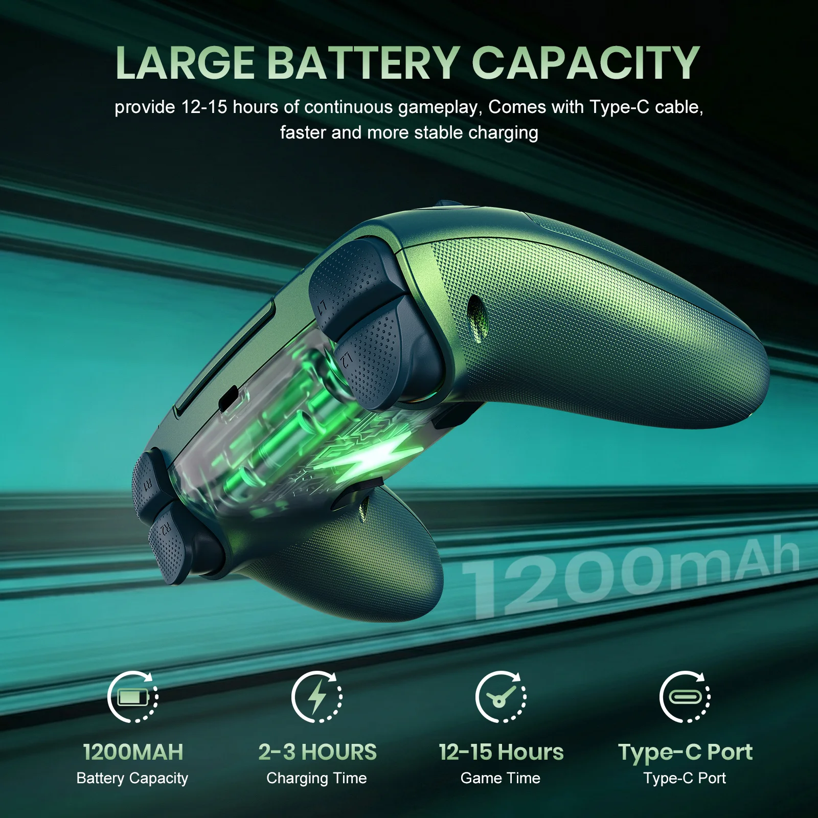RGB Hall Effect Gamepad 3