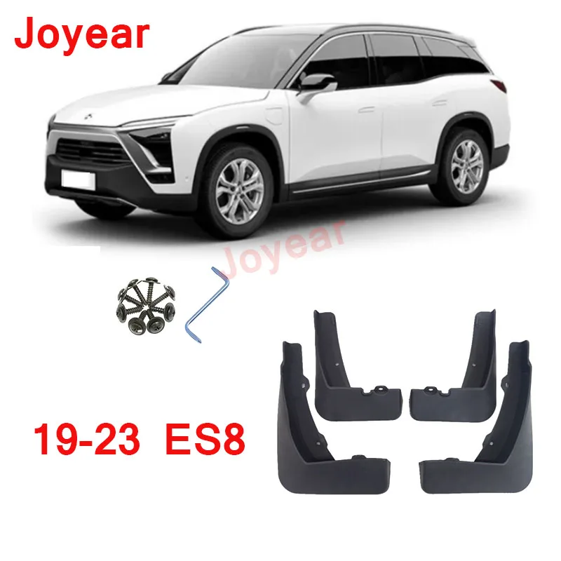 

For NIO ES8 2019-2023 Soft Glue Modified Bezel Wheel Free Punching Mudguards Mud Flap Splash Accessories Anti-dirty Mud Fender