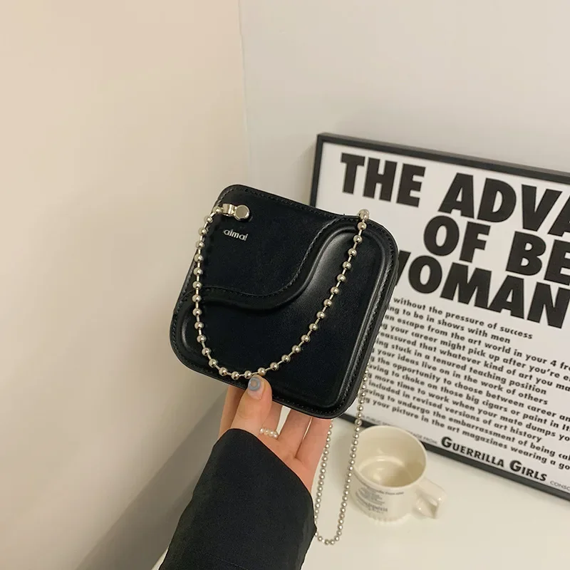 Mini Shoulder Bags New Korean Style Love Mini Square Chain Crossbody Bag Lipstick Woman Bag Casual Simple Purses and Handbags