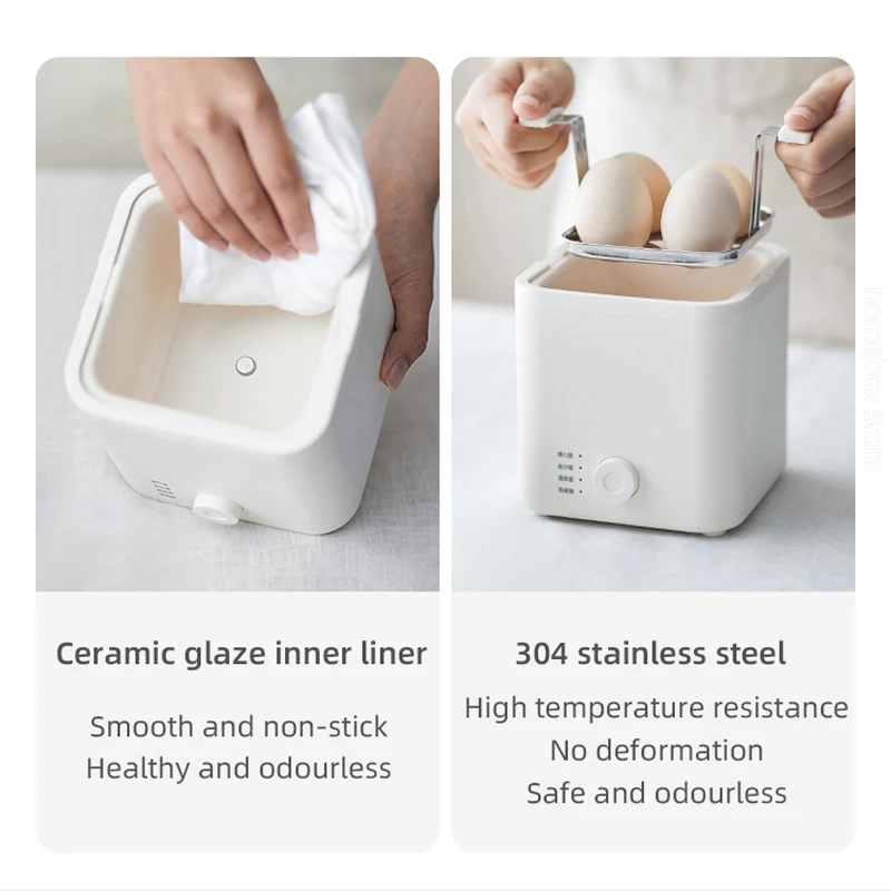 4 Eggs Boiler Steamer Multicooker Electric Egg Cooker Mini Breakfast Machine Steamed Egg Custard Cooking Tools 220V