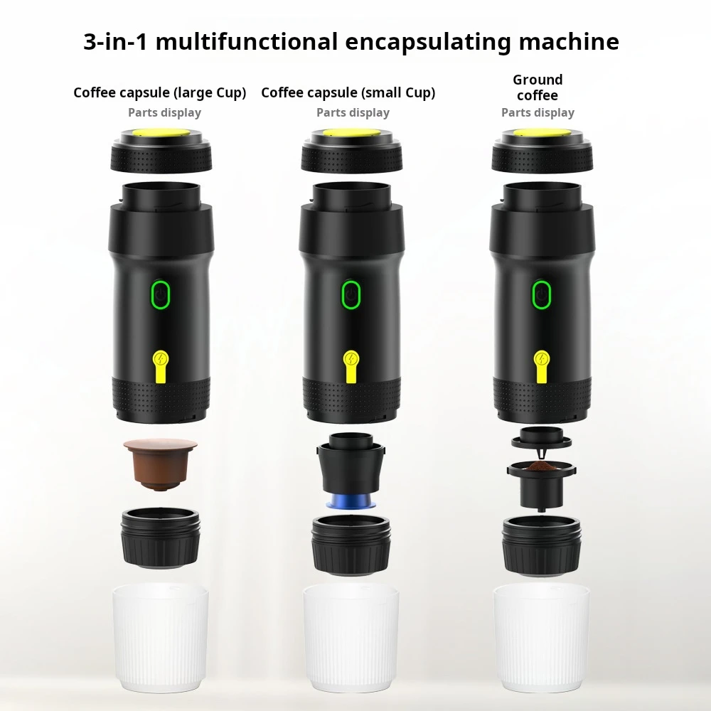 Outdoor wireless portable Italian coffee machine car electric Italian concentrated capsule small coffee machine home