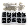 100pcs/lot  Plastic Safety Eyes For Toys Diy Mix Size Crochet Animal Eye For Doll toys Amigurumi Accessories 1
