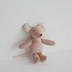 Nordic Style Fabric Art Angel Wings Mouse Doll - Cute Thumb Doll Rag Decoration and Zodiac Birthday Gift - Other (Wingless)