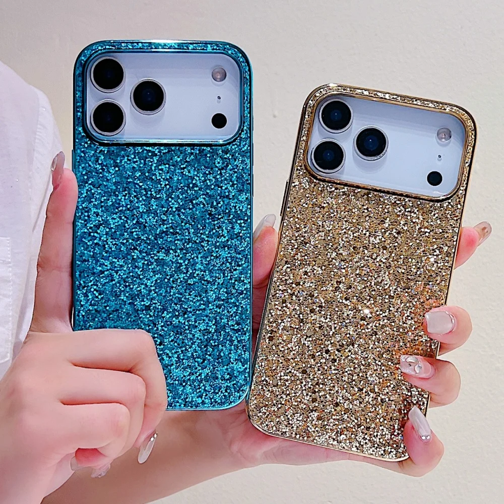 Luxurious Shimmering Glitter Plating Phone Case in Vibrant Colors