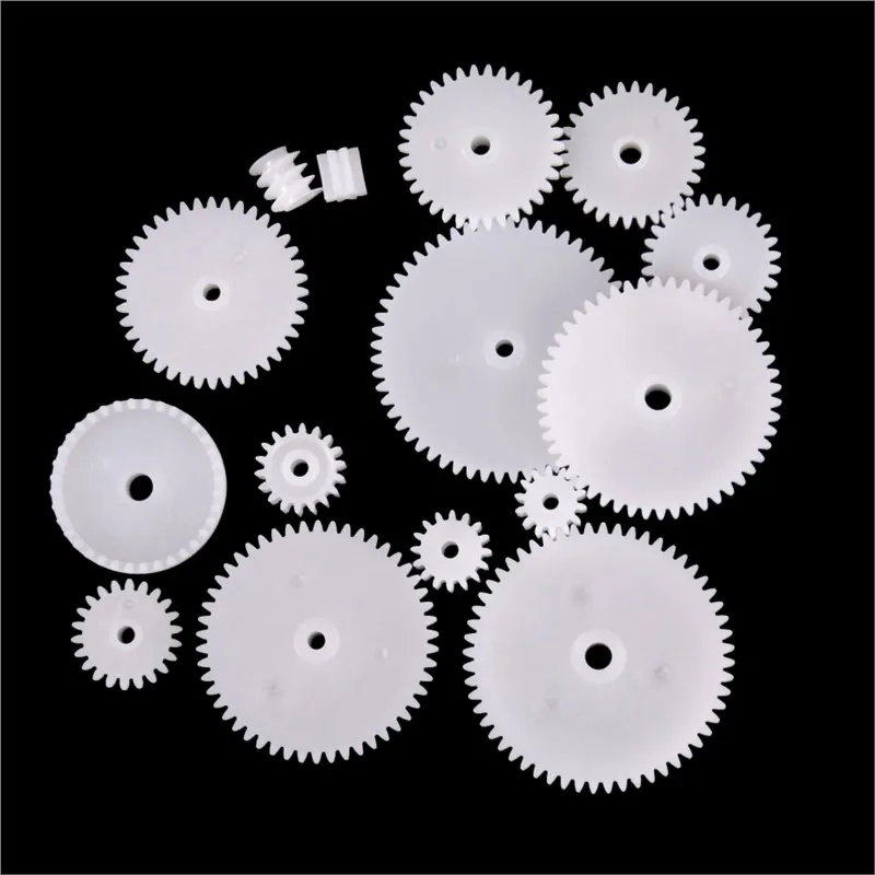 58Pcs/set Toothed Wheels WSFS Gears Plastic All Module 0.5 for Robot Parts DIY Accessories for Transmission Gear