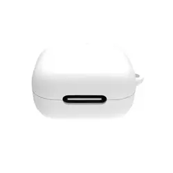 Colorful Silicone Protective Earphone Case - Dustproof Sleeve (White)