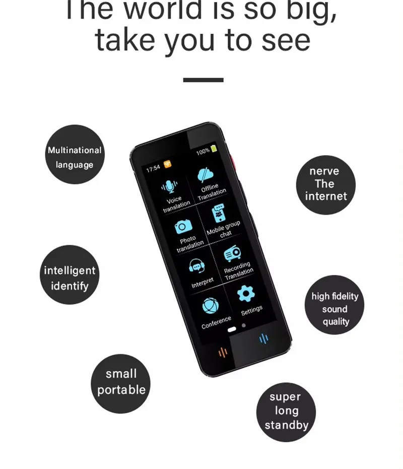 F12 Translator Machine 138 Real-time Language Online 18 Offline Accurate Translation 4inch Instant Voice Photo Tradutor Device language translator