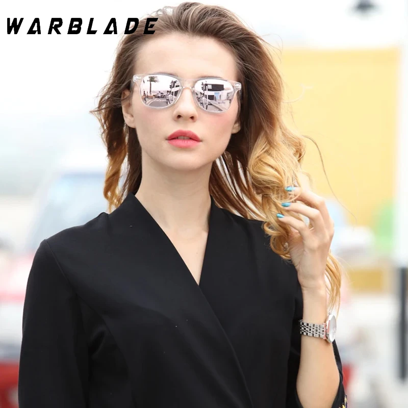 

WarBLade Sunglasses For Men Polarized Sunglasses Women Driving Mirror Coating Points Black Frame Eyewear Male Sun Glasses UV400