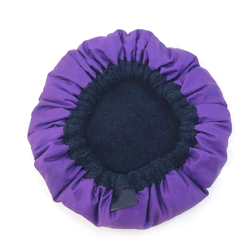 Flaxseed Care Cap Microwave Heating Steaming Cap Hair Care Baked Oil Heating Purple