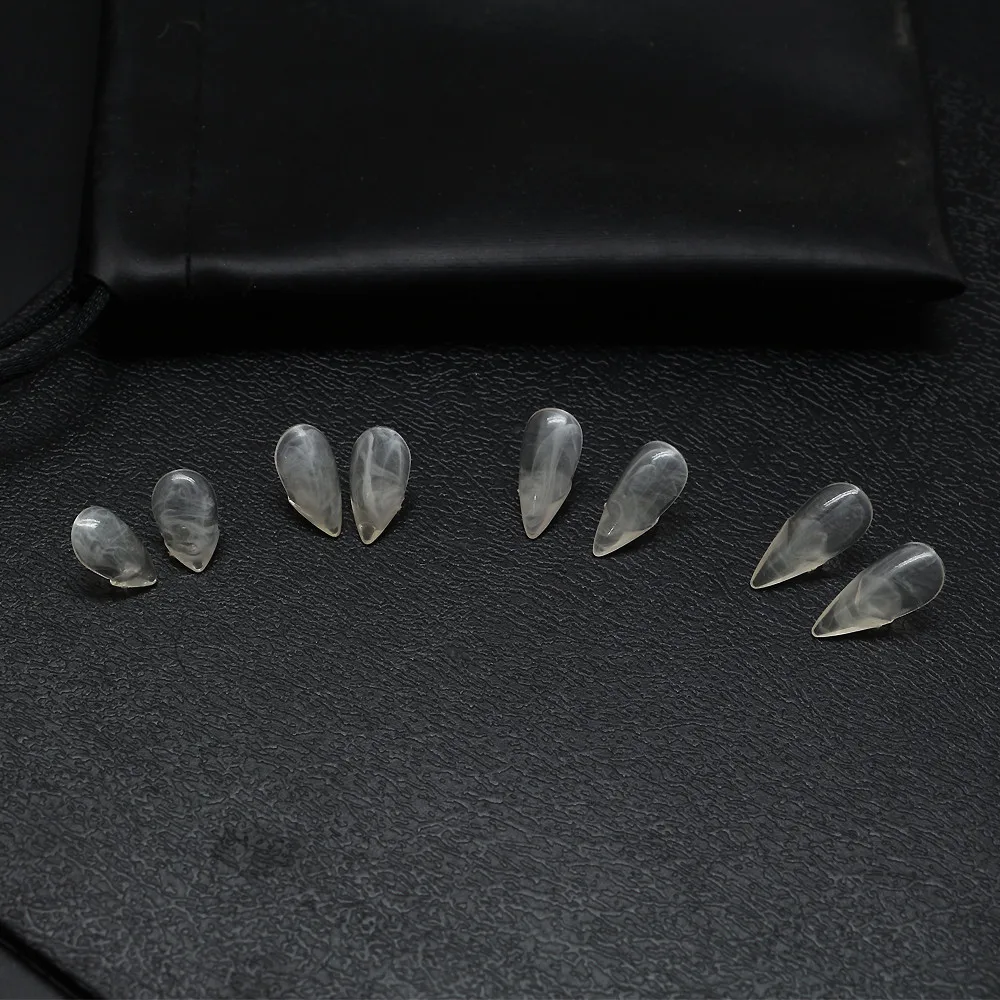 Vampire Denture Resin Trasparente Zanne Zombie Zanne Spoof Toys Halloween Party Makeup Ball Puntelli