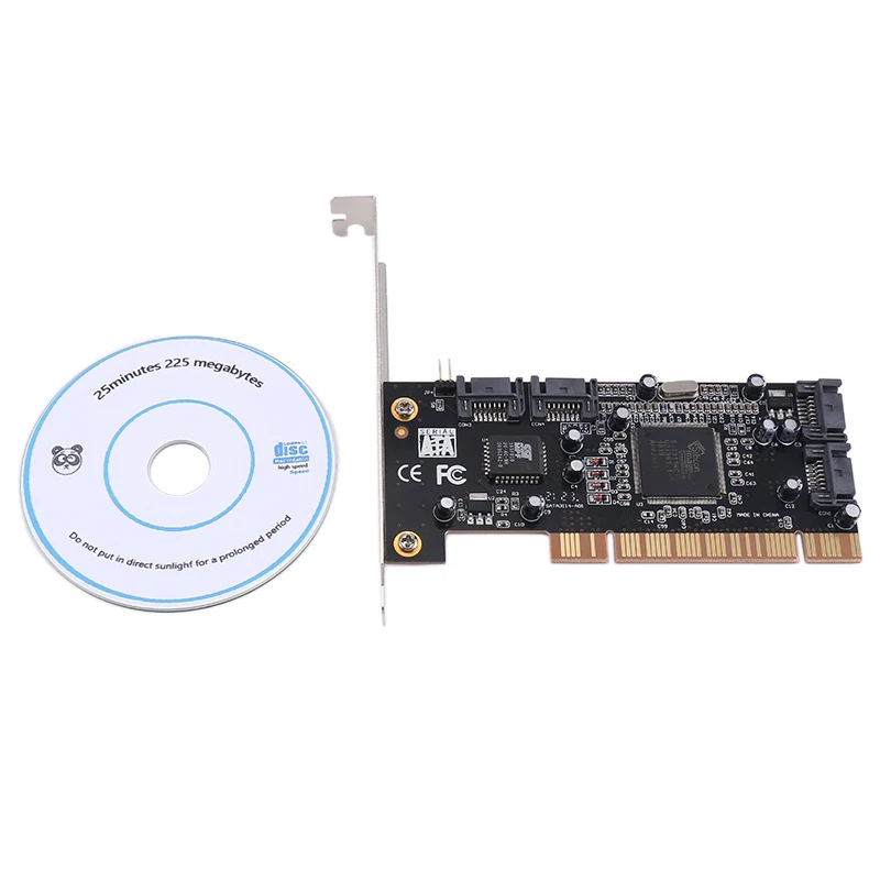 Новый 4-портовый RAID-контроллер, плата расширения PCI 2,0 SATA II с чипом Sil3114, PCI Sata, Внутренние порты, Raid-контроллер, карта
